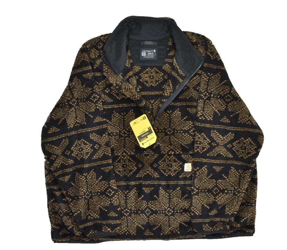 NEW Carhartt Women's OJ6470-W Aztec Fleece Pullover Plus Size 2X 0J6470